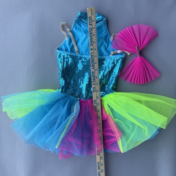 Weissman Sweet Escape 8751 Sz SC 6 6x Girls Dance Costume Tutu Dress & Bow Candy - Picture 5 of 9